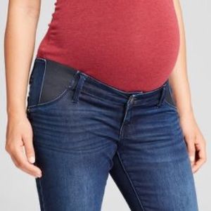 Isabel Skinny High Rise Denim Maternity Jeans Dark Blue Size 6/28R